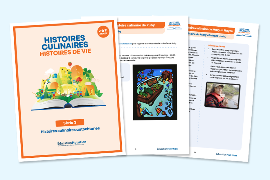 Histoires culinaires, histoires de vie – Série 3 : Activités pour les élèves