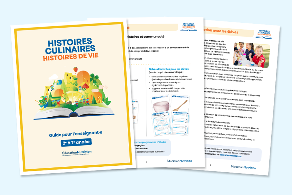 Histoires culinaires, histoires de vie : Guide pour l’enseignant·e