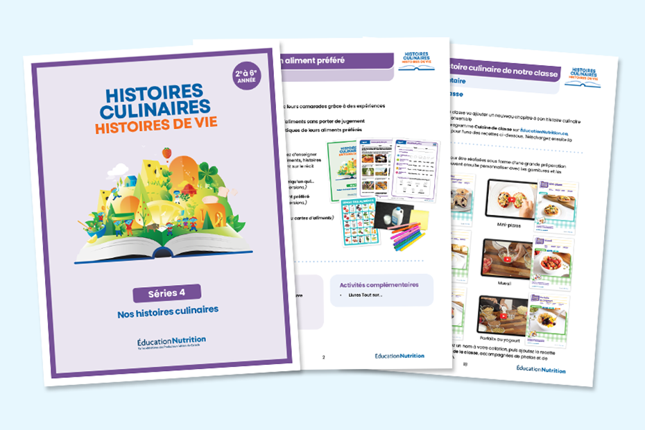 Histoires culinaires, histoires de vie – Série 4 : Activités pour les élèves