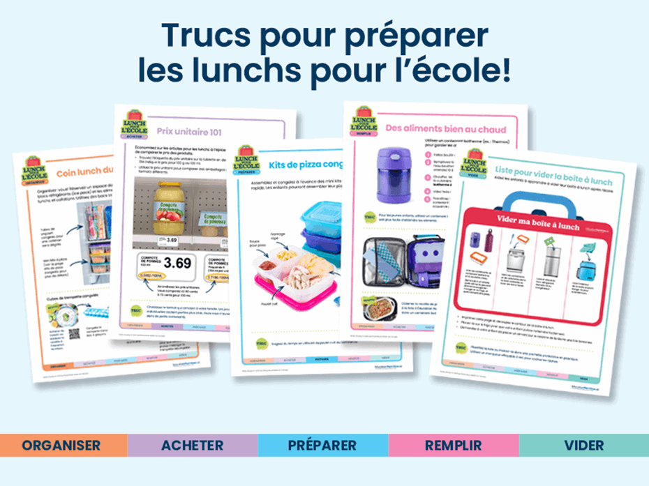 Trucs et astuces pour les lunchs à l’école