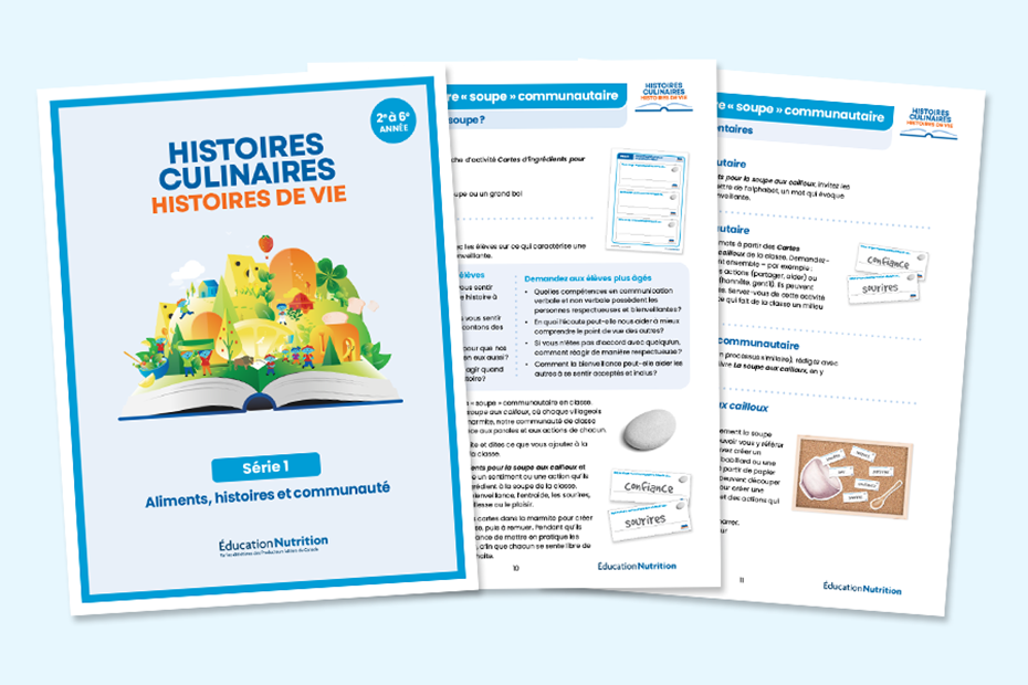 Histoires culinaires, histoires de vie – Série 1 : Activités pour les élèves