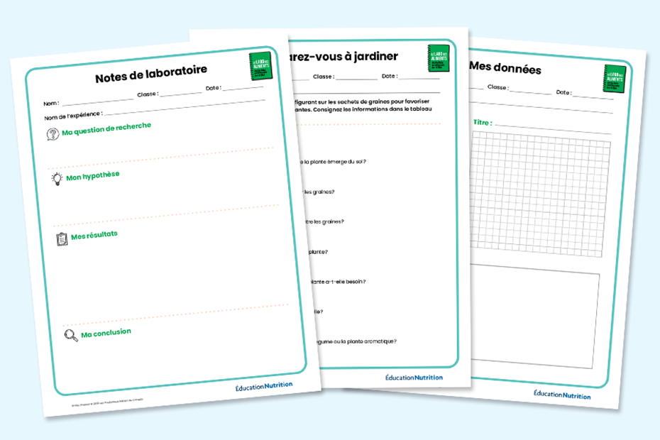 Fiches pour les élèves de la 7e à la 12e année