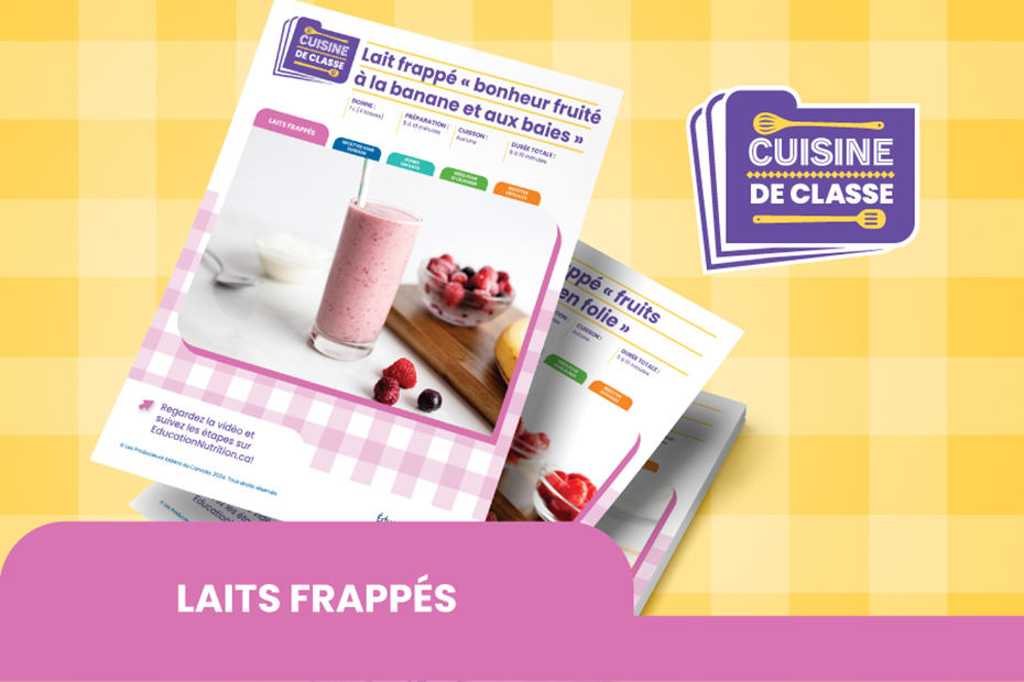 Série de vidéos sur les laits frappés
