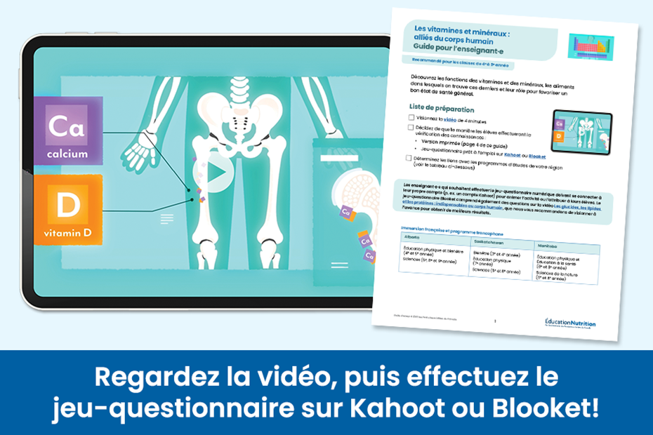 Les vitamines et minéraux : alliés du corps humain