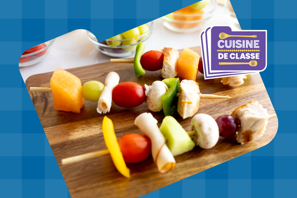 Brochettes créatives